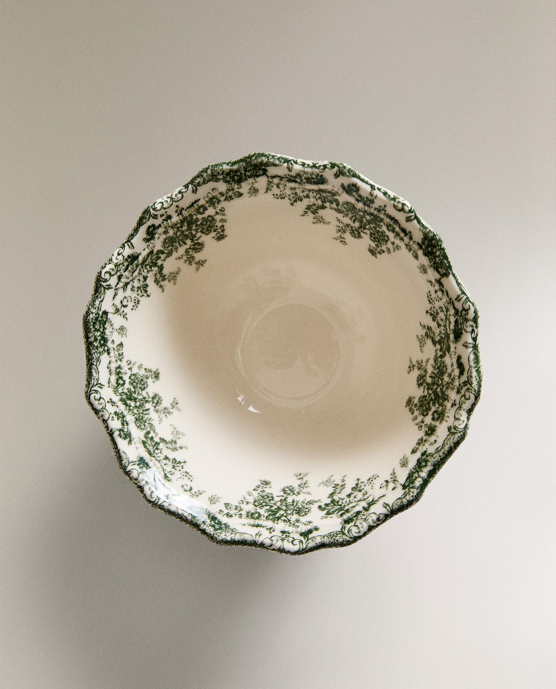 FLORAL EARTHENWARE SNACK BOWL product thumbnail 20