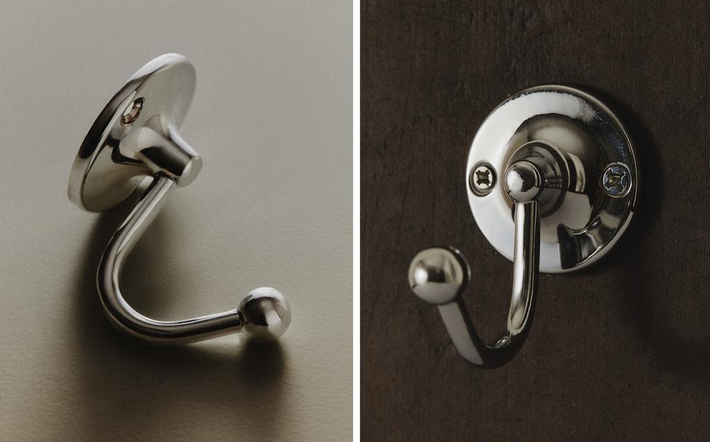 SHINY SILVER WALL HOOK SHINY SILVER WALL HOOK