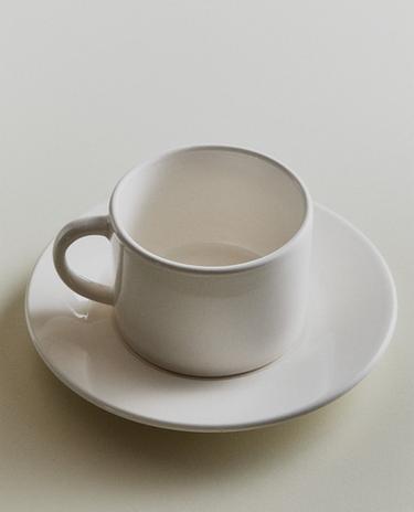 STONEWARE TEACUP