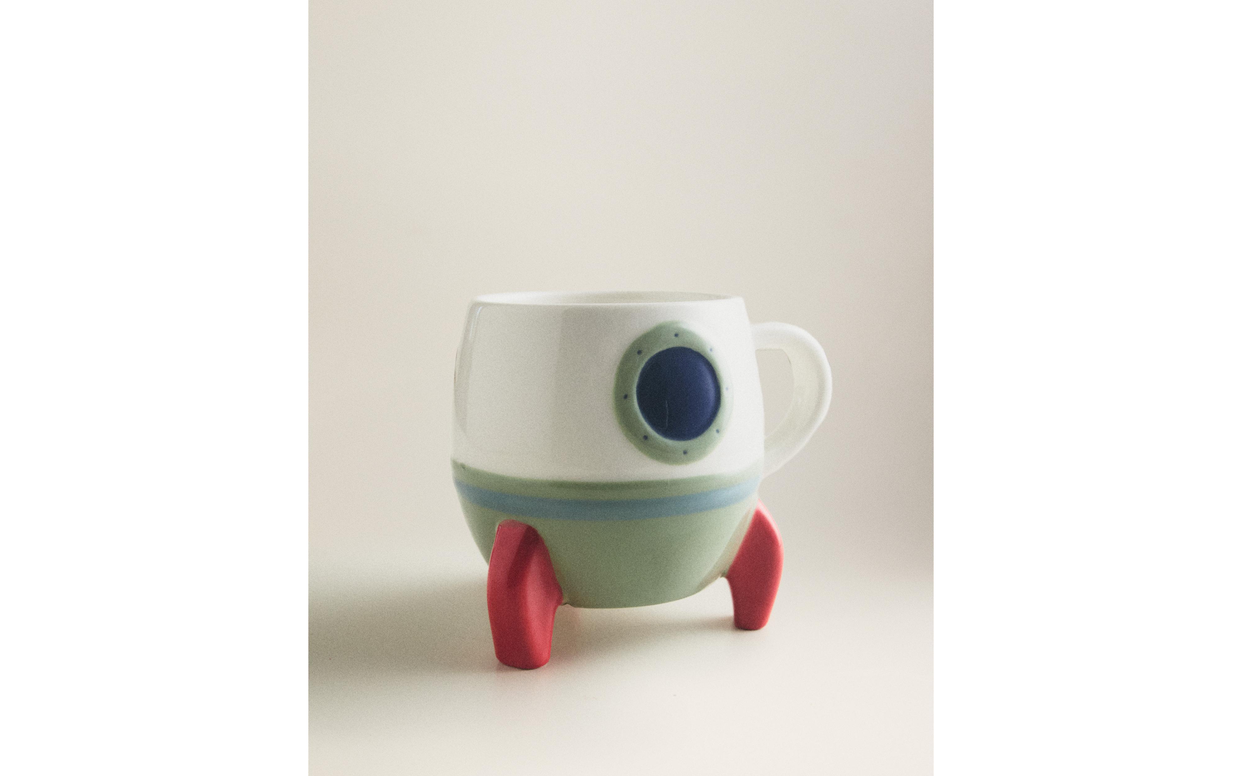 CHILDREN'S STONEWARE SPACESHIP MUG product thumbnail 9