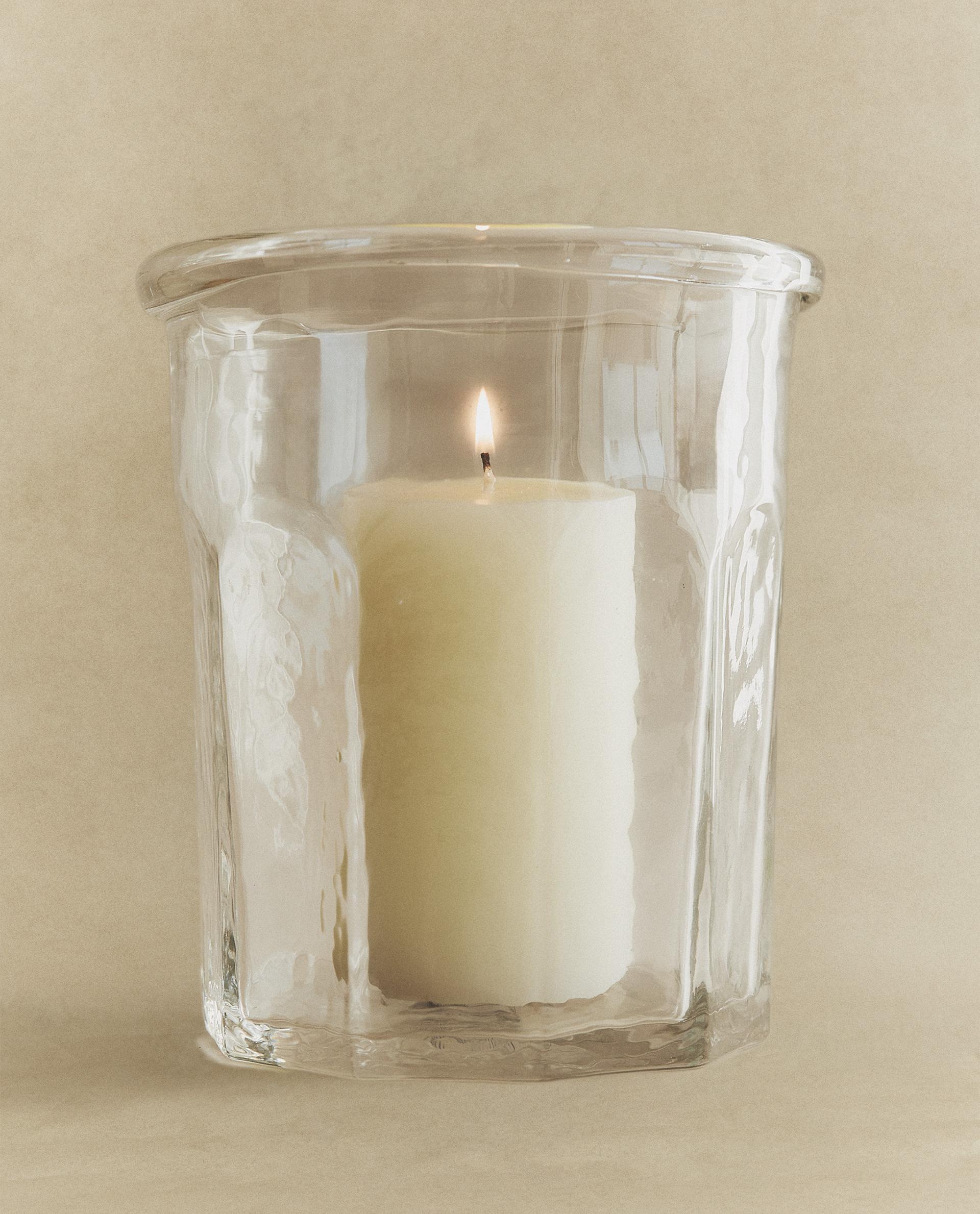 VASO PORTA-VELAS DE VIDRO VASO PORTA-VELAS DE VIDRO