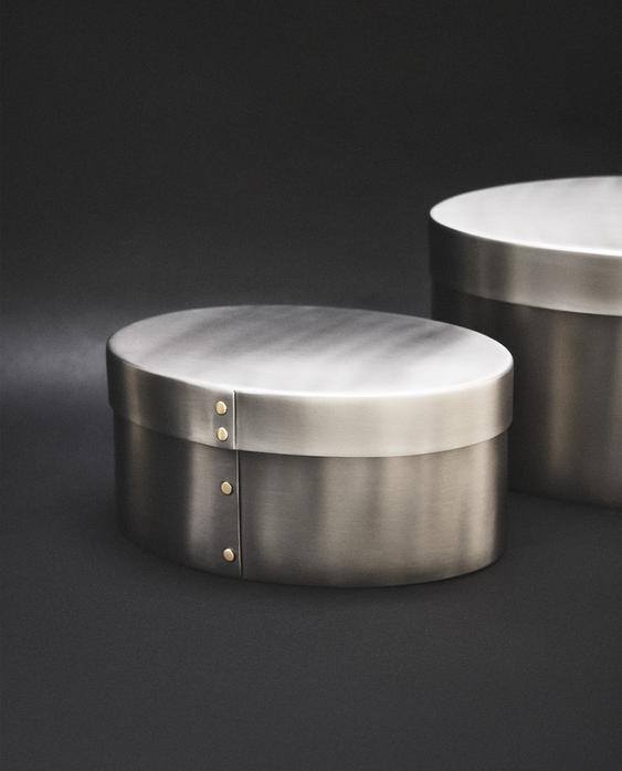 CAJA OVALADA ACERO INOXIDABLE