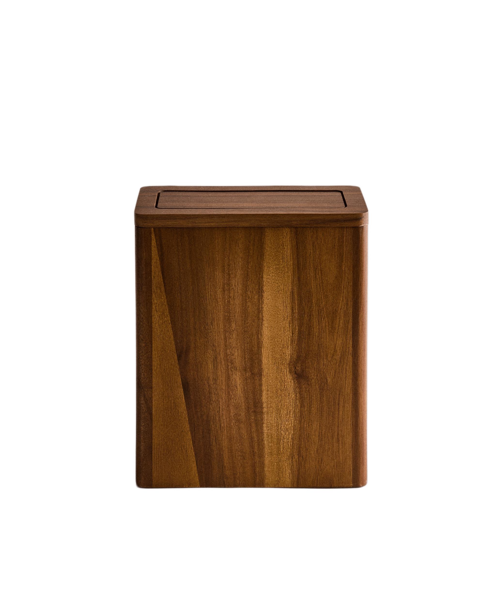 TEXTURED WOODEN BATHROOM BIN product thumbnail 6