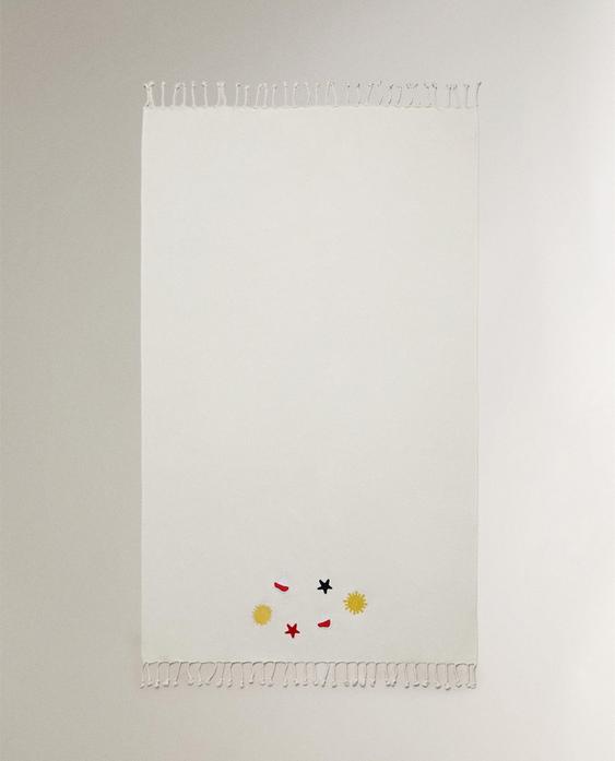 منشفة شاطئ قطنية بأشكال