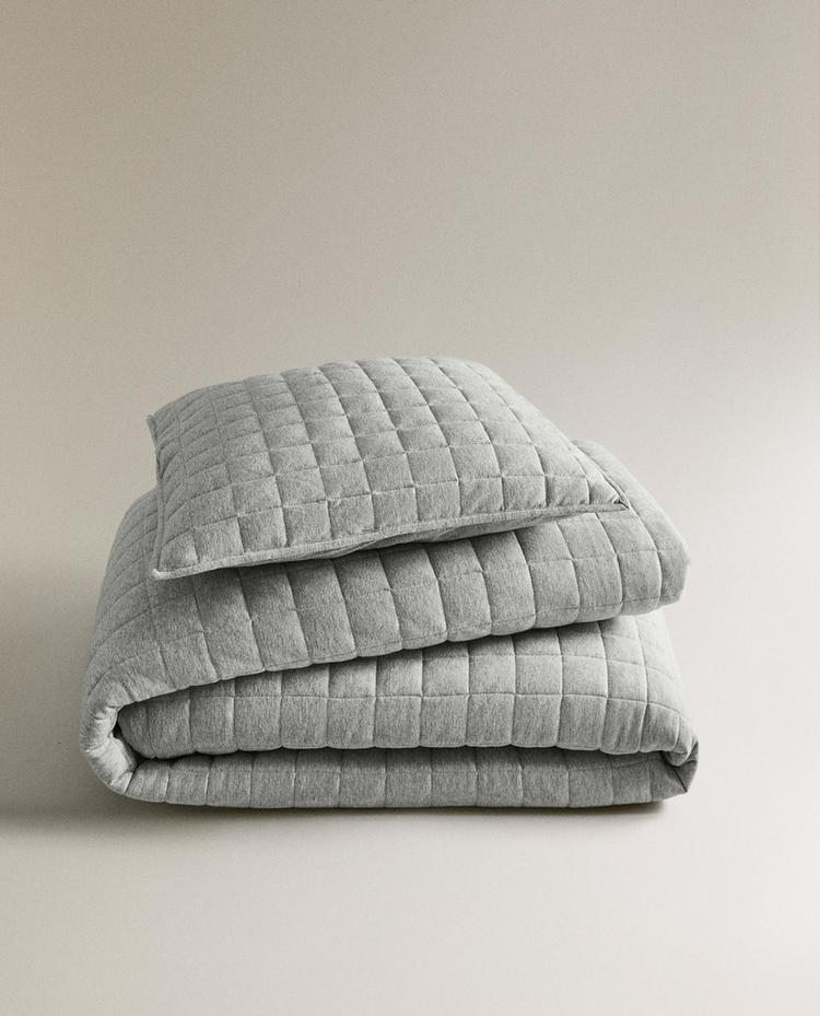 EDREDON JERSEY MELANGE GRIS