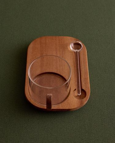 TAZA BOROSILICATO CON BANDEJA