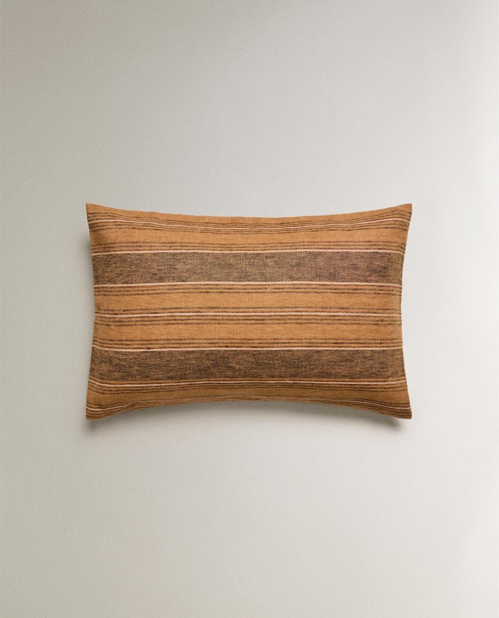 LEINEN-KISSENBEZUG STREIFEN