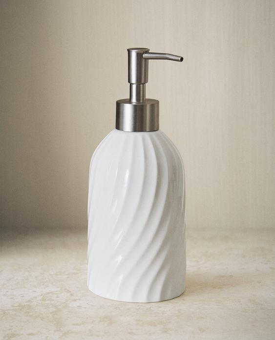 RAISED CERAMIC SOAP DISPENSER