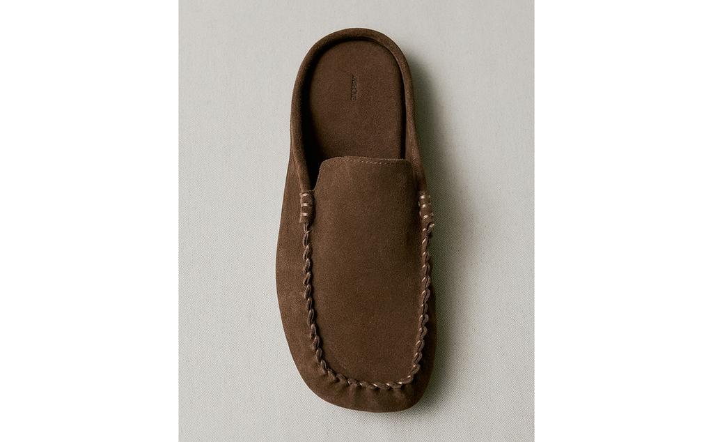 LEATHER MULE LOAFERS