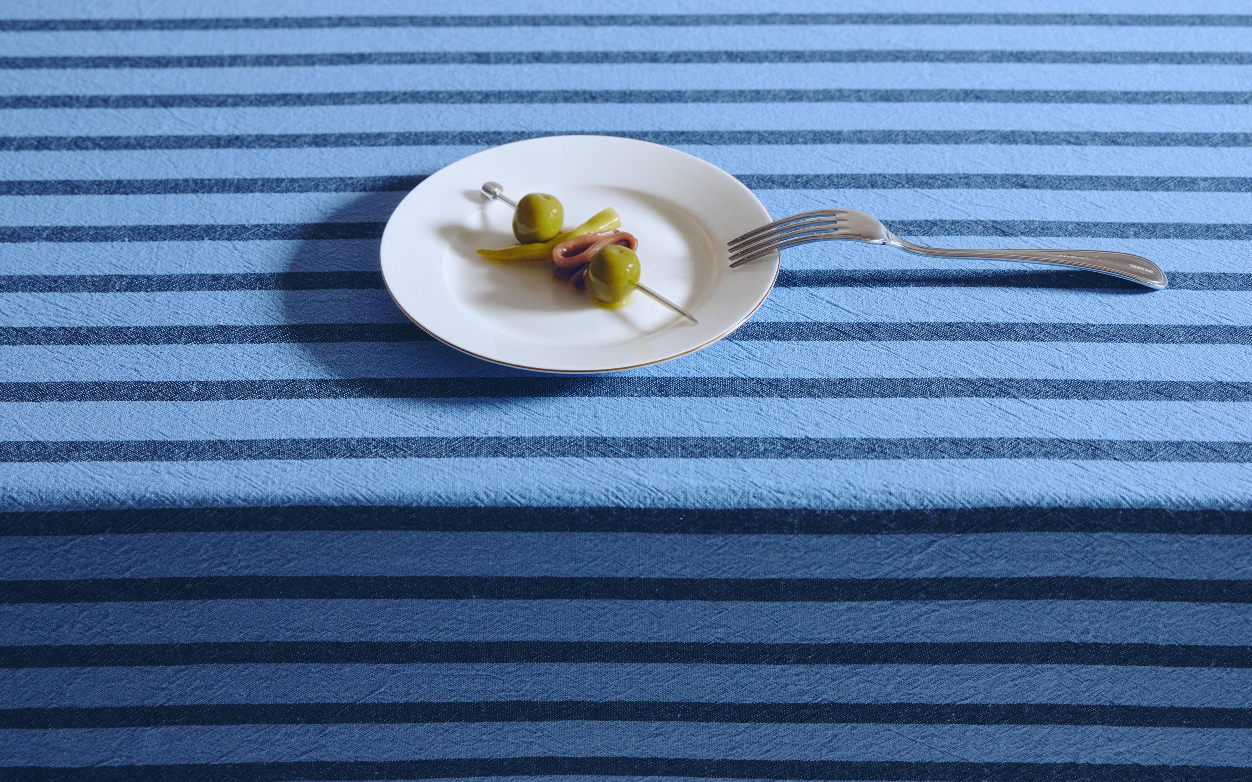 DYED THREAD STRIPED TABLECLOTH product thumbnail 13
