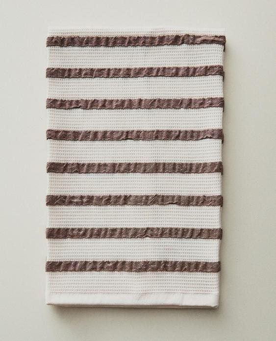 WAFFLE-KNIT TEA TOWEL