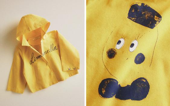 KIDS' WAXED LIMONCELLA X THE ANIMALS OBSERVATORY JACKET