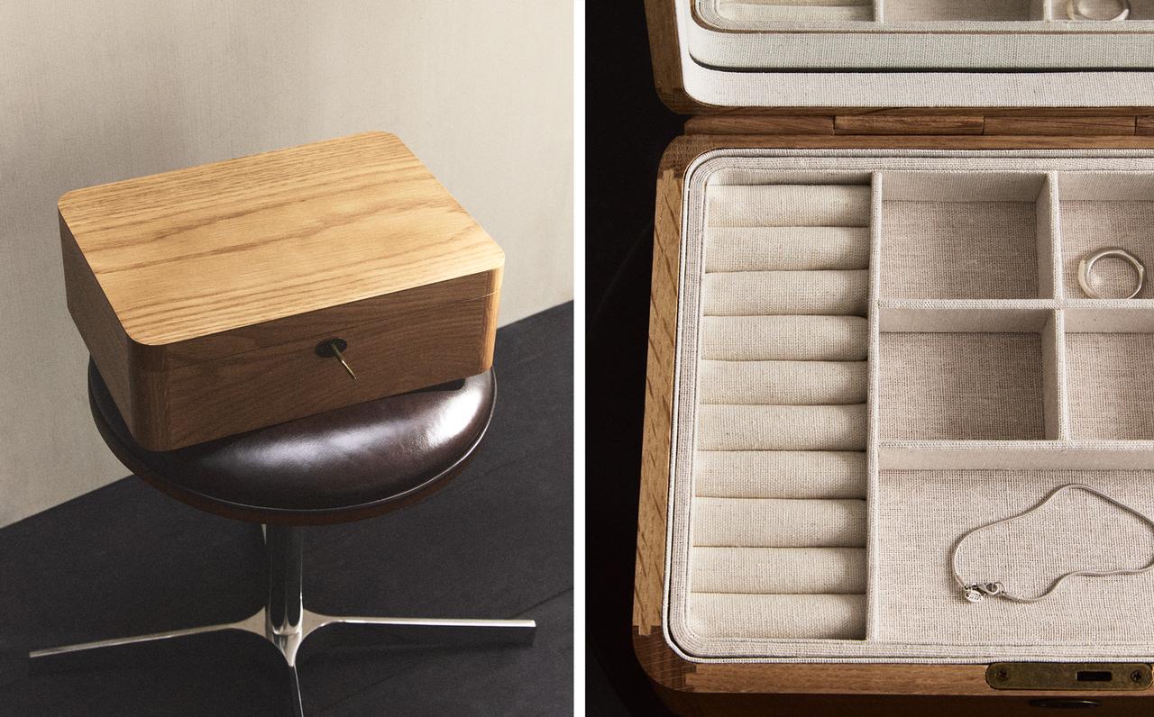 SZKATUŁKA DREWNIANA Z LUSTREM SZKATUŁKA DREWNIANA Z LUSTREM