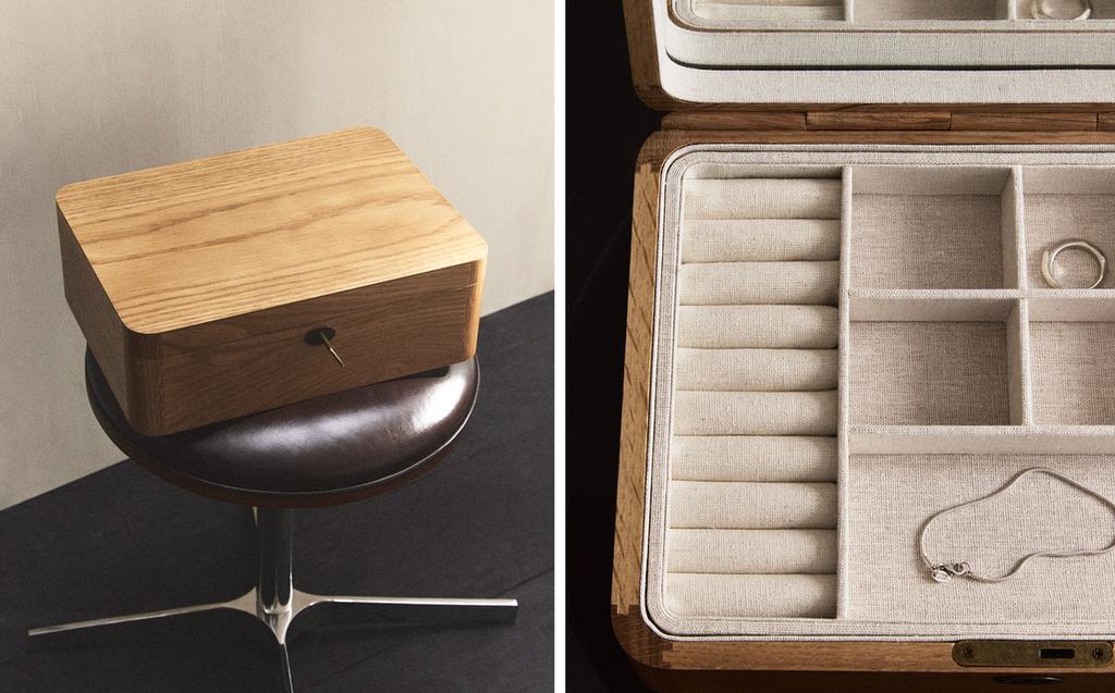 WOODEN JEWELLERY BOX WITH MIRROR WOODEN JEWELLERY BOX WITH MIRROR