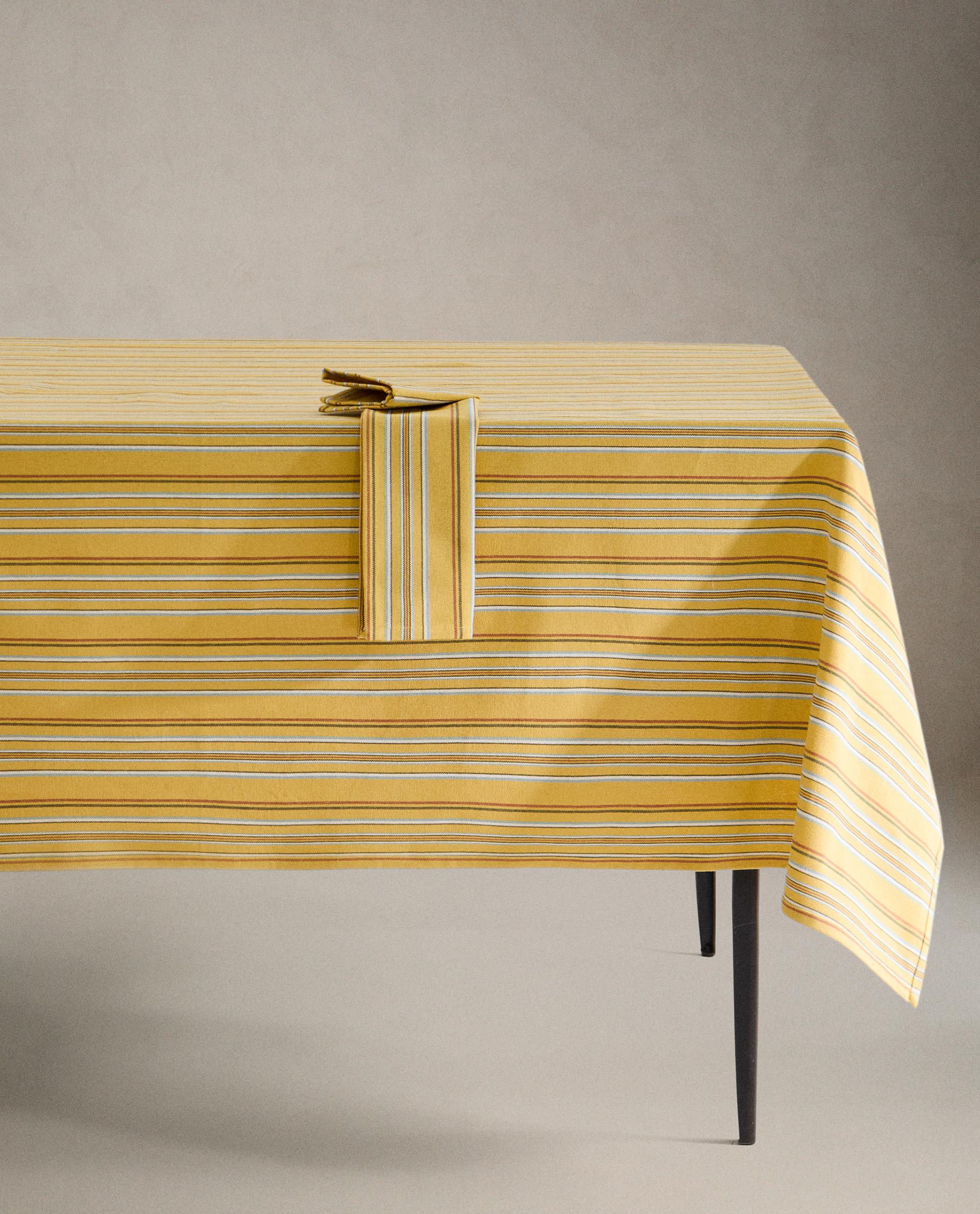 MULTICOLORED STRIPED TABLECLOTH | Zara Home United States of