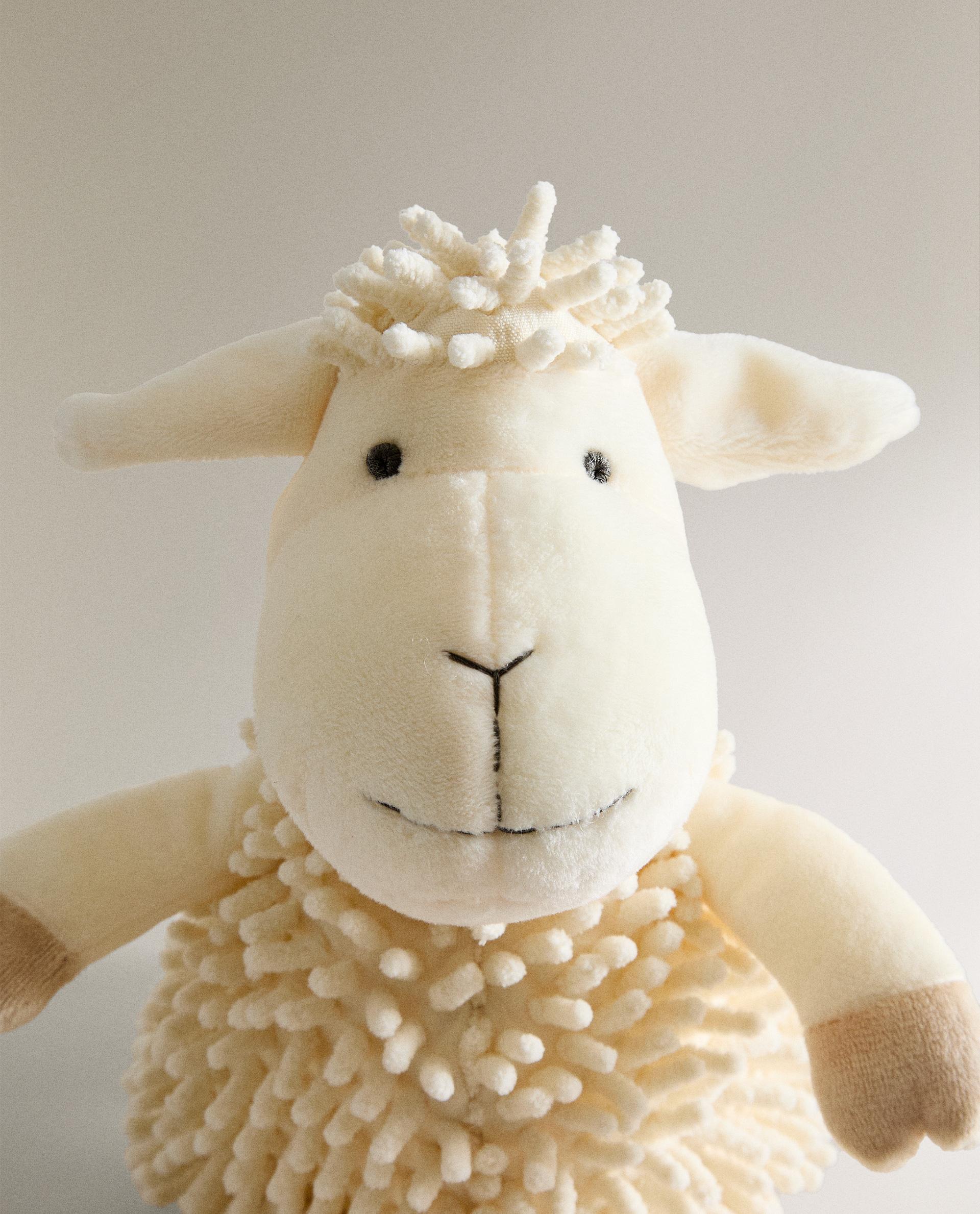 Sheep House ぬいぐるみ アイボリー 約35×16×30cm CHILDREN'S TALL SHEEP PLUSH TOY | Zara Home United States of