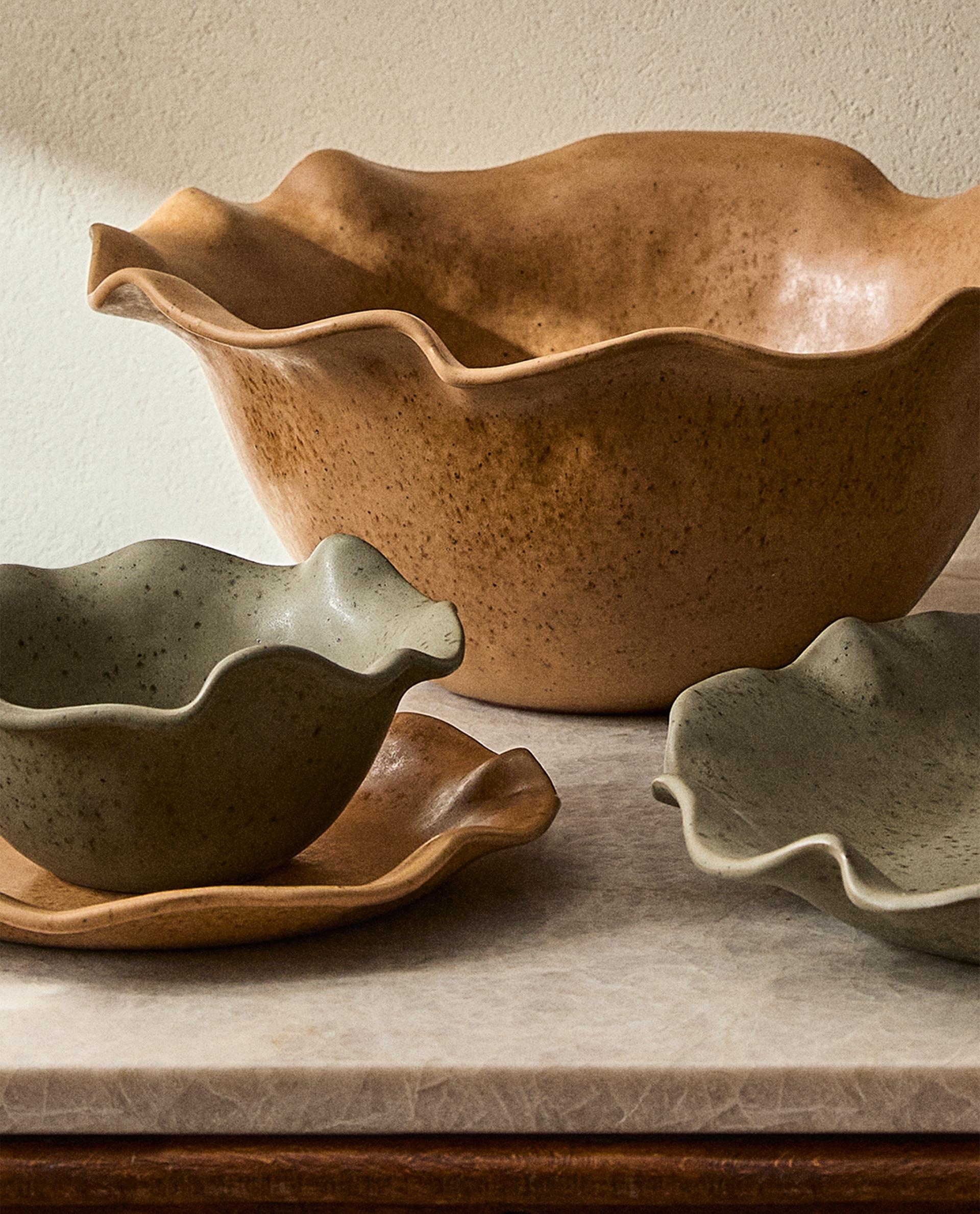 Terracotta Scalloped Tableware