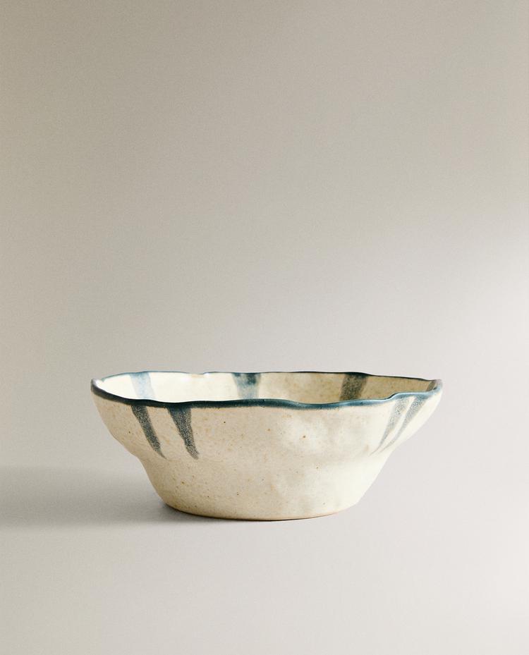 STRIPED CERAMIC BOWL