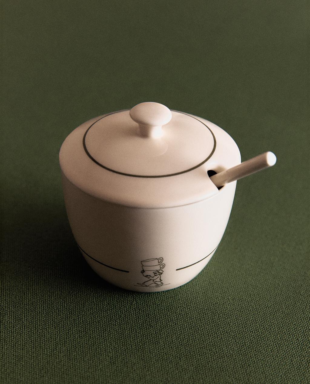 STONEWARE CAFÉ SUGAR BOWL