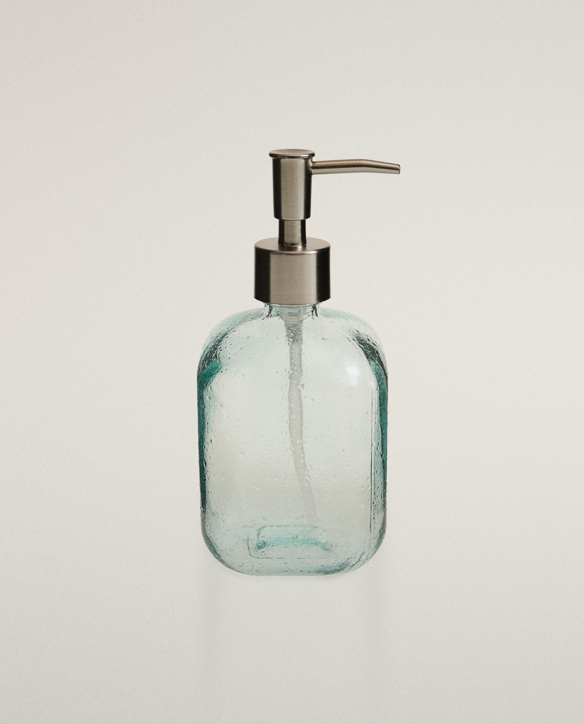 BLUE BUBBLED GLASS SOAP DISPENSER product thumbnail 7