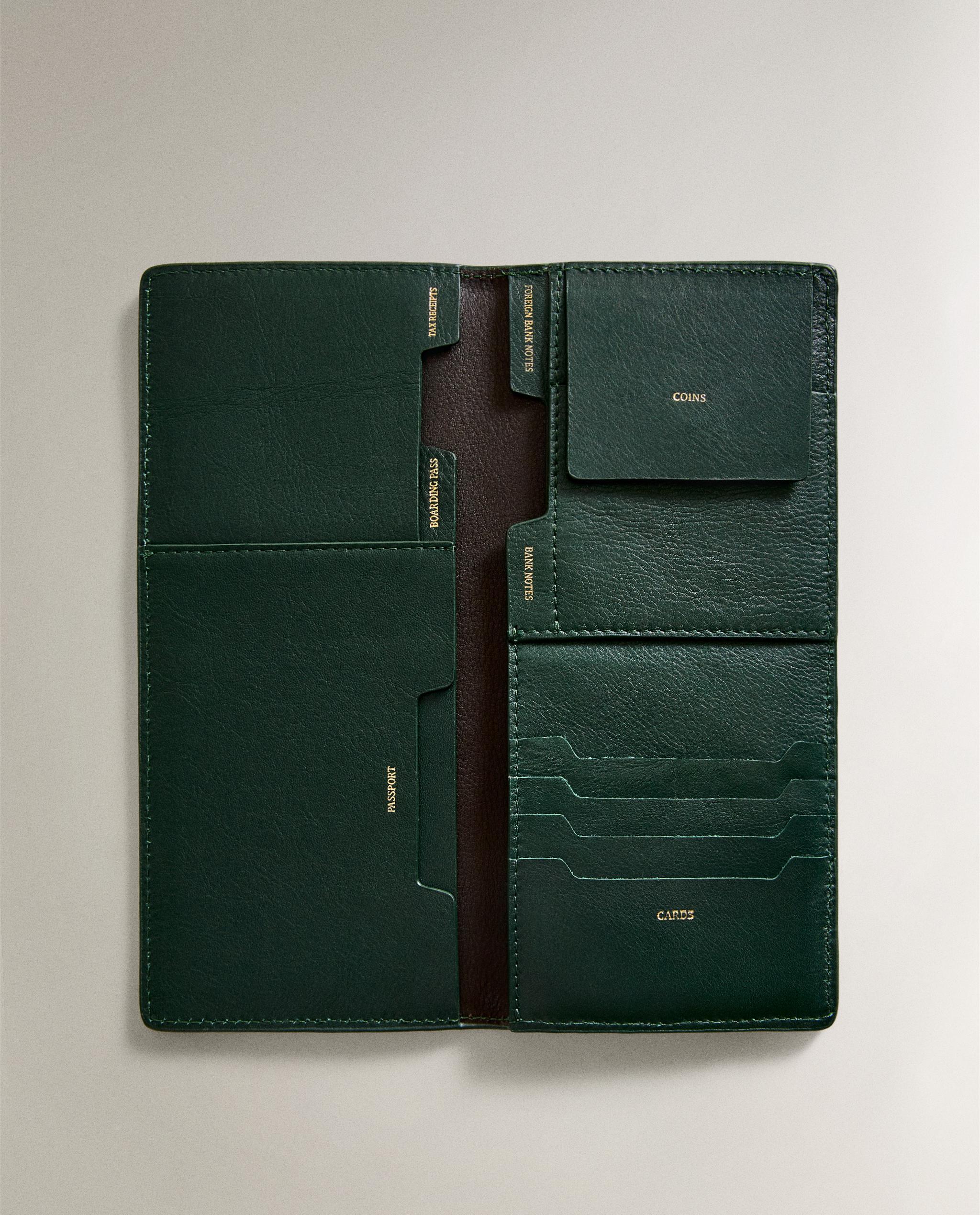 LEATHER TRAVEL ORGANIZER WALLET | Zara Home United States of America