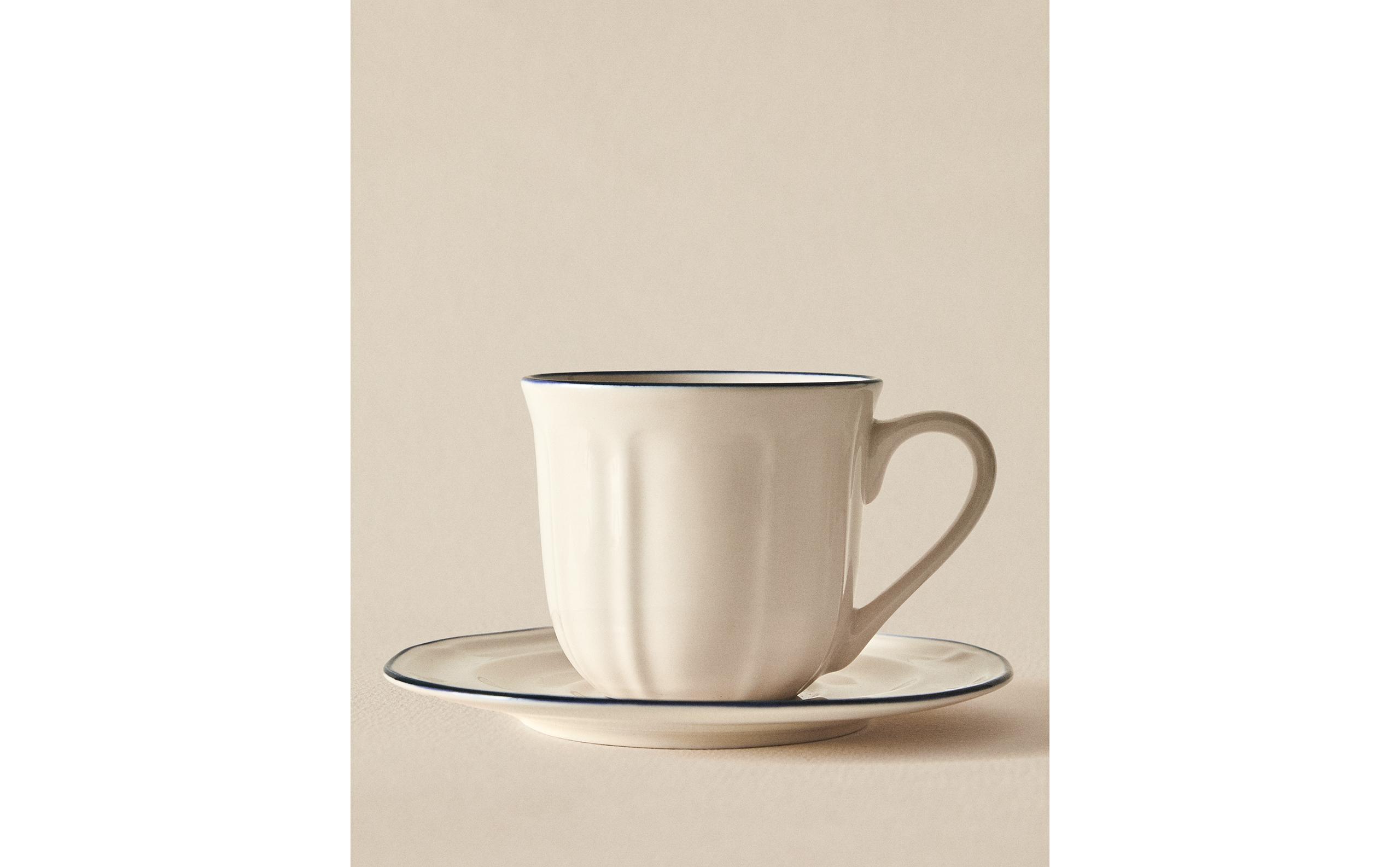 コントラストエッジ ティーカップ&ソーサー | Zara Home 日本/Japan