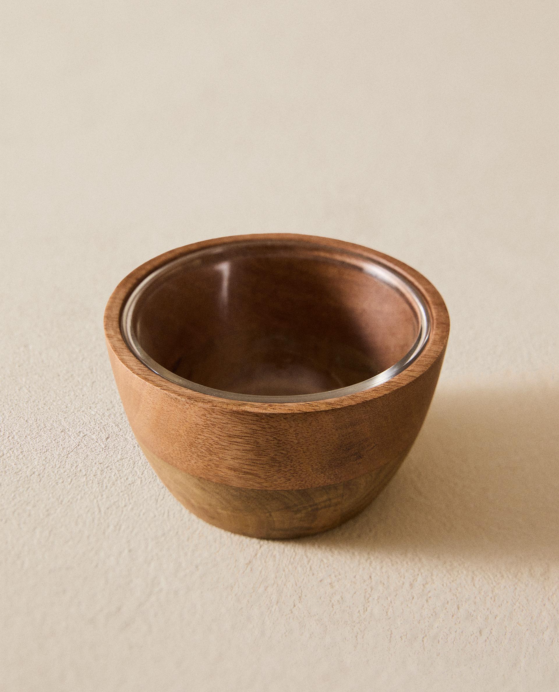 ガラス マンゴーウッドボウル | Zara Home 日本/Japan