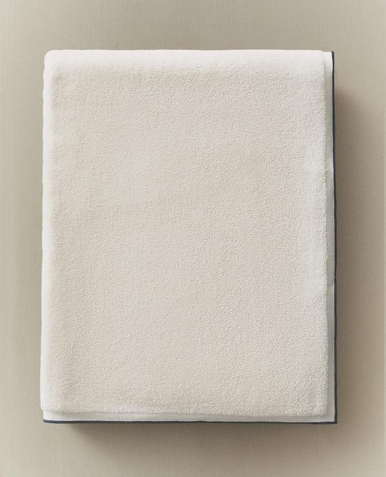 컬러 스티치 목욕 타월