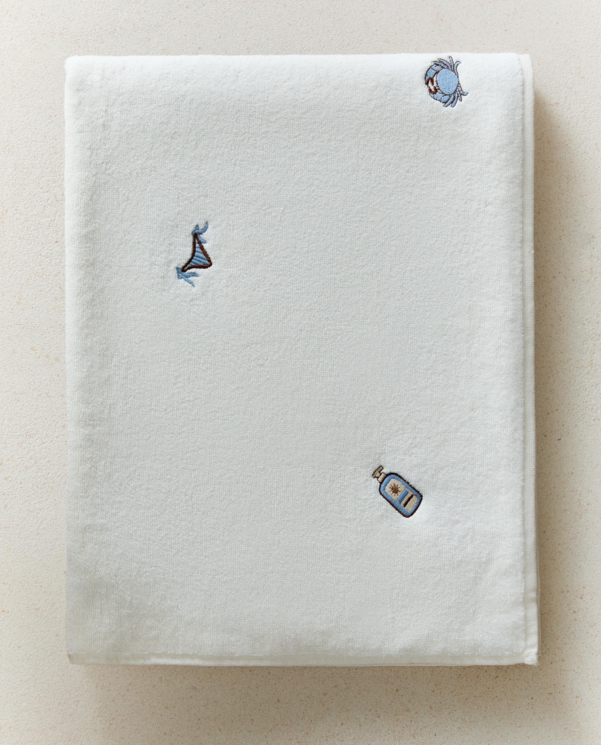 EMBROIDERED BEACH BATH TOWEL product thumbnail 7
