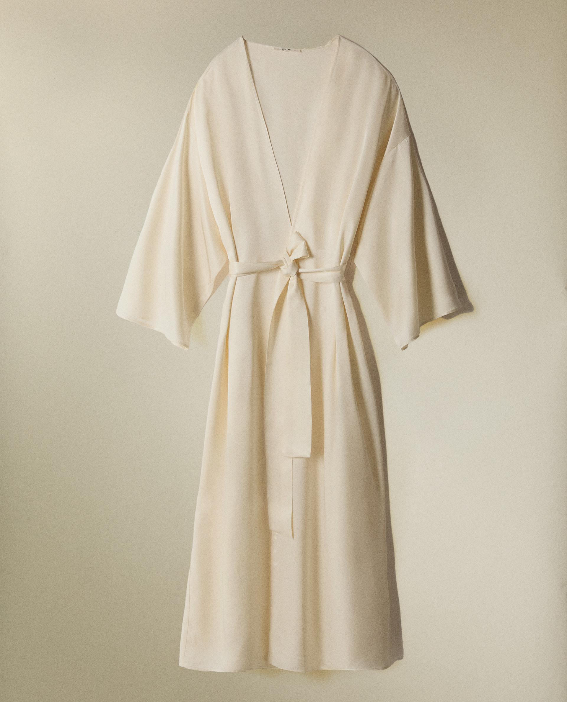 ROBE DE CHAMBRE UNIE EN SATIN Zara Home France