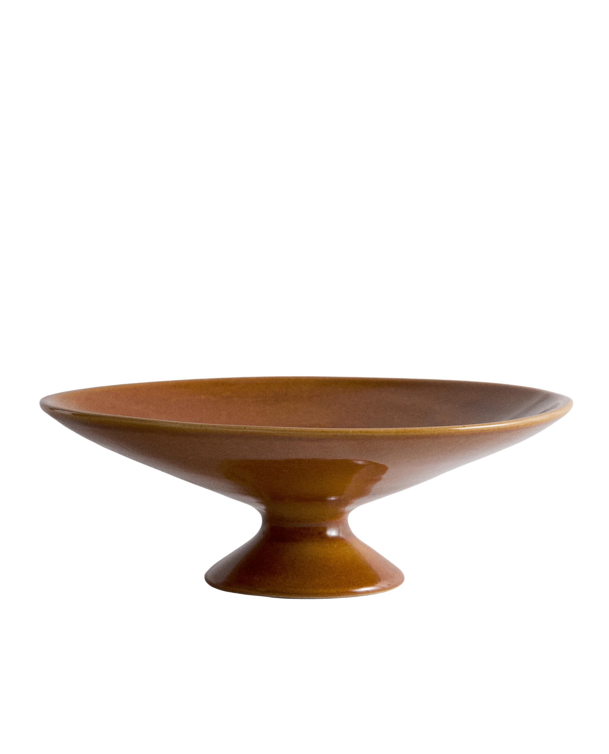 DECORATIVE BROWN CERAMIC BOWL product thumbnail 7
