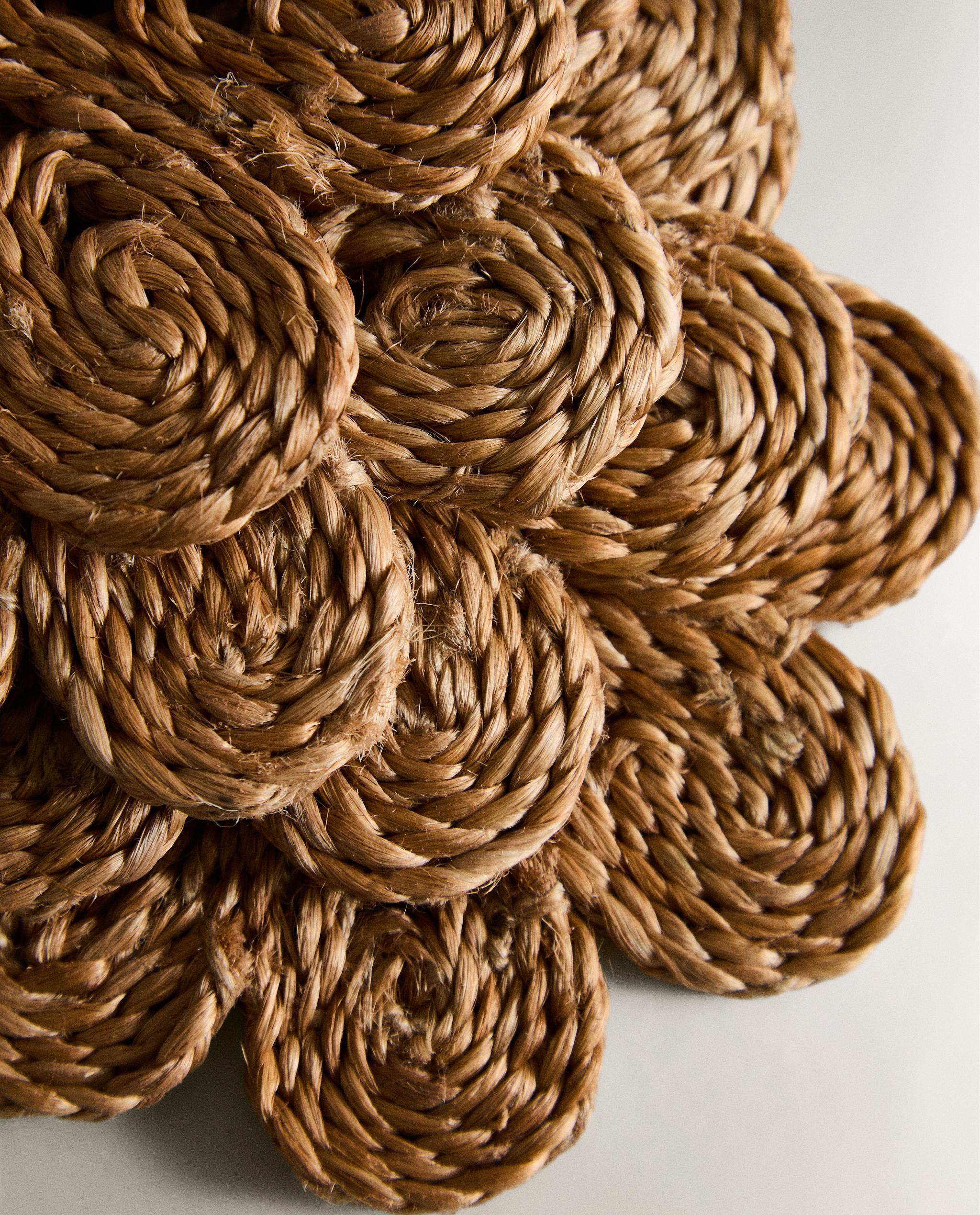 PACK OF RAFFIA COASTERS (PACK OF 4) product thumbnail 4