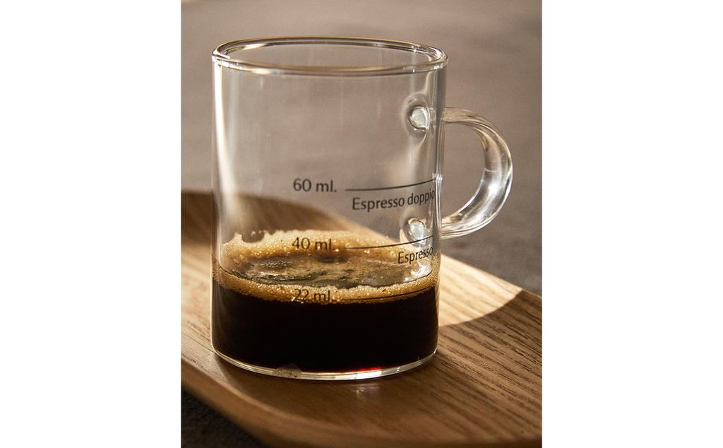 BOROSILICATE GLASS MUG WITH TRANSFER