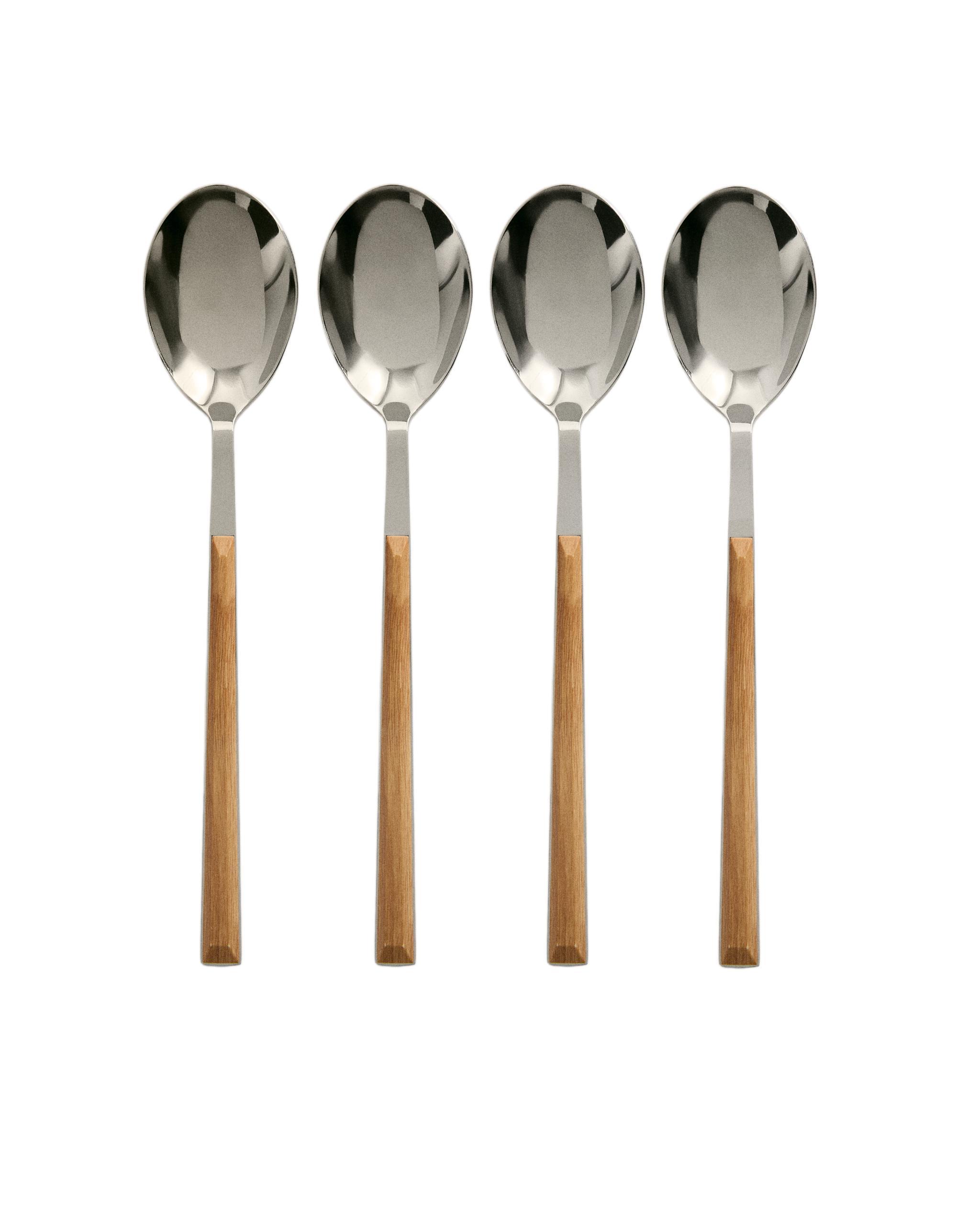 PACK OF SPOONS WITH WOOD-EFFECT HANDLES (PACK OF 4) product thumbnail 7