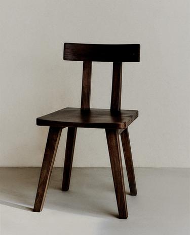 WOODEN CHAIR WITH BACK