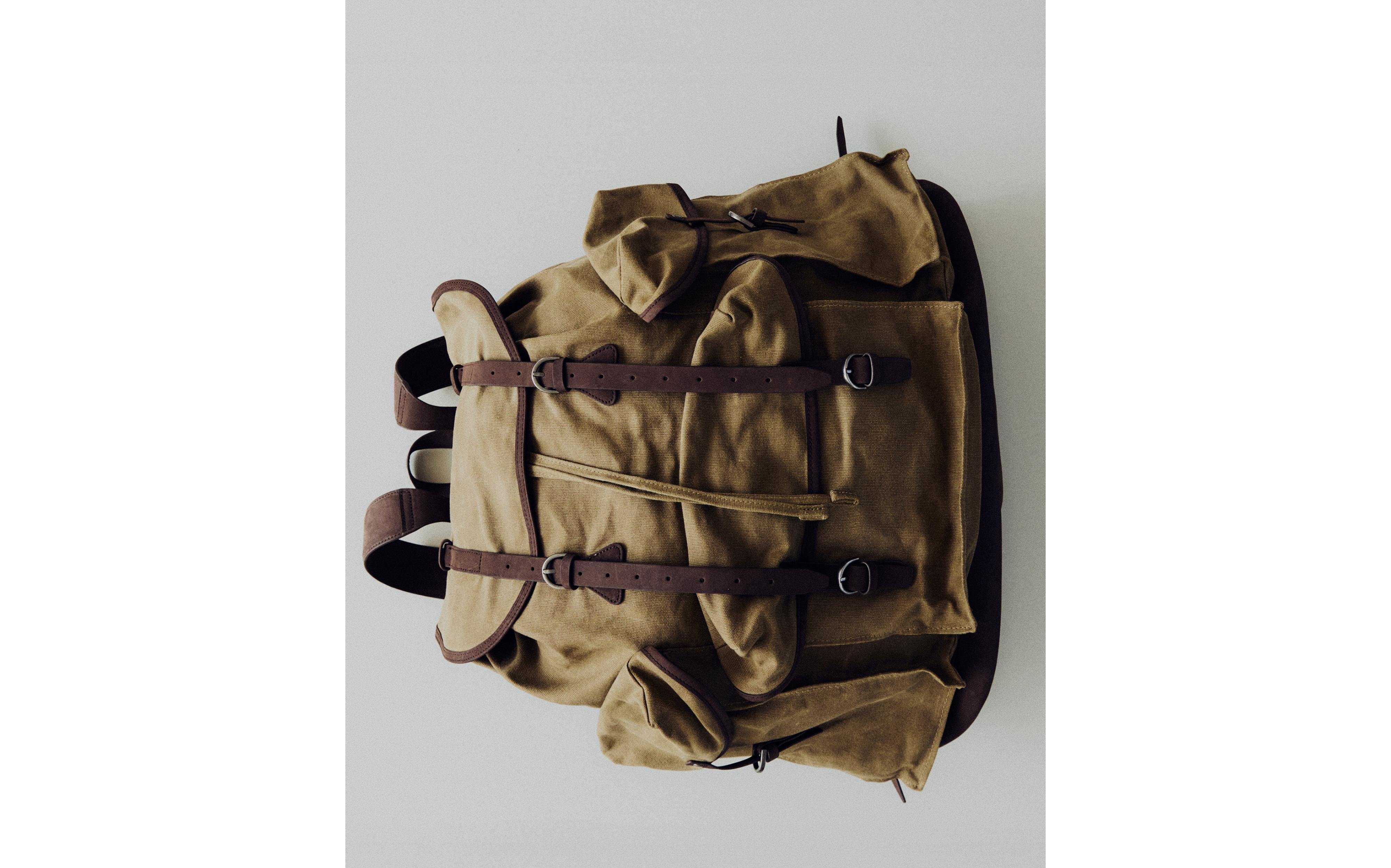 COTTON AND LEATHER BACKPACK product thumbnail 11