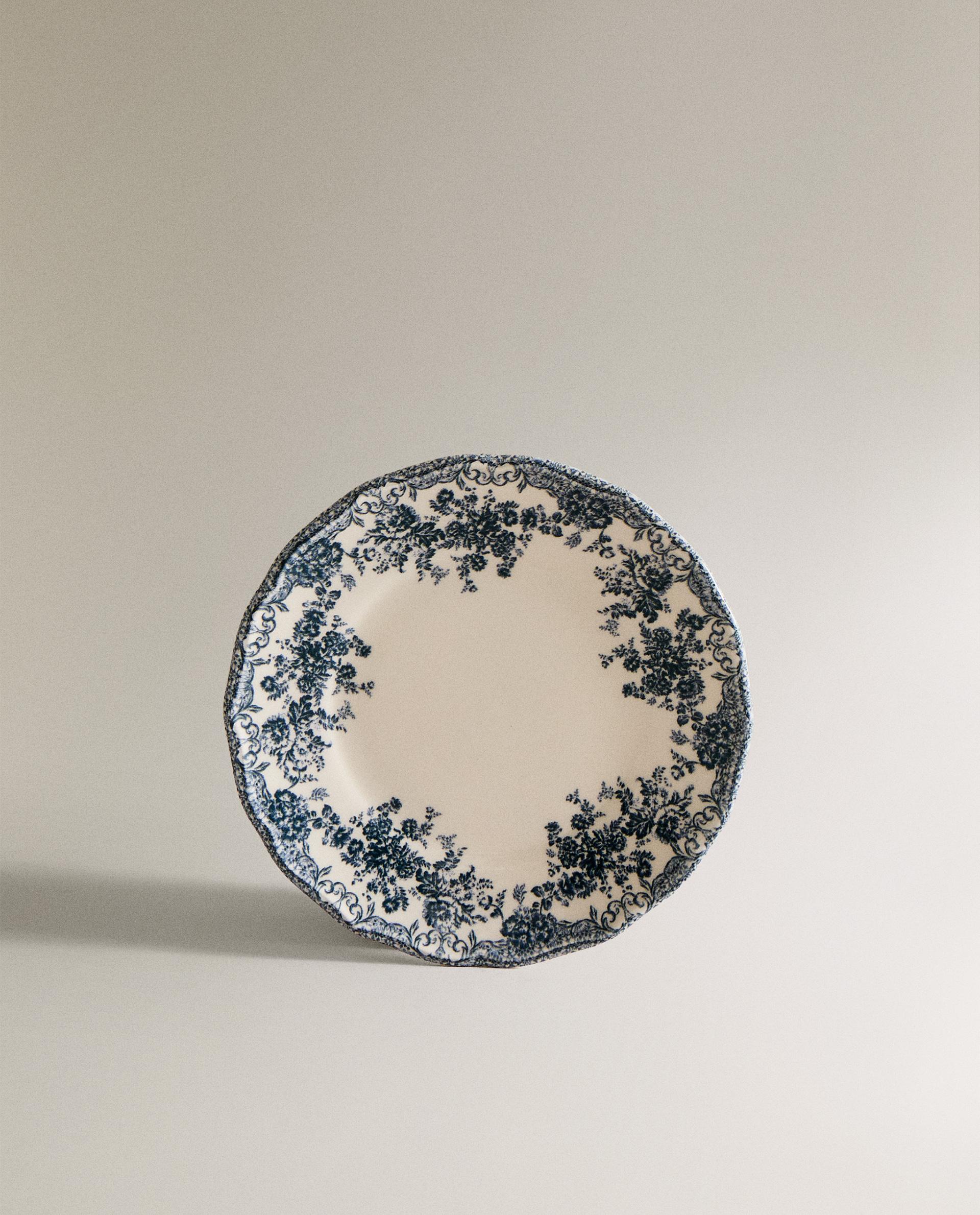 【逸品】 クレイポッタリー サイドプレート 花柄 日本/Japan Home Zara | 食器