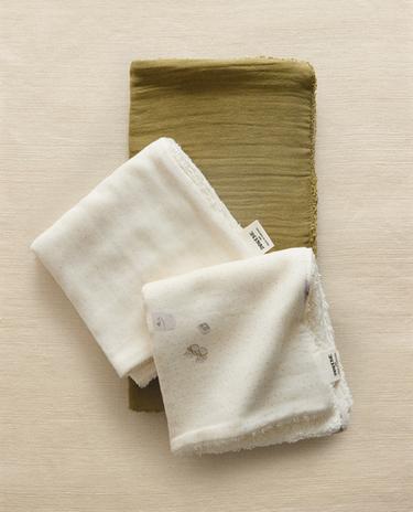 MINI SERVIETTE BÉBÉ (LOT DE 3)