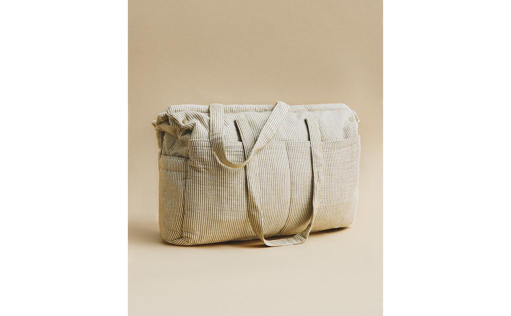 BORSA MATERNITÀ GARZA A RIGHE BORSA MATERNITÀ GARZA A RIGHE