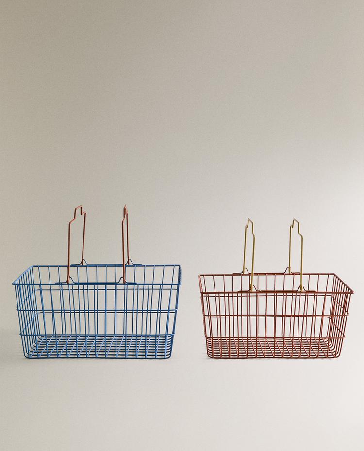 CHILDREN'S METAL BASKETS WITH HANDLE