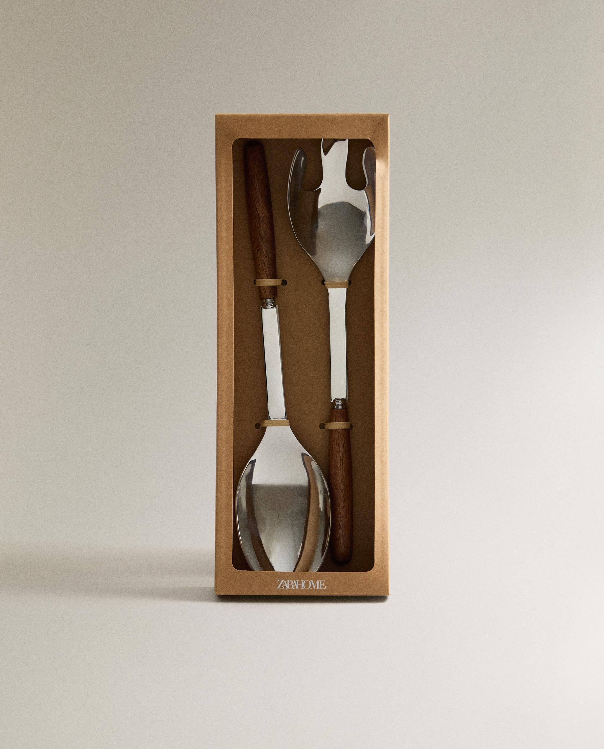 WOODEN SALAD CUTLERY SET (SET OF 2) product thumbnail 6