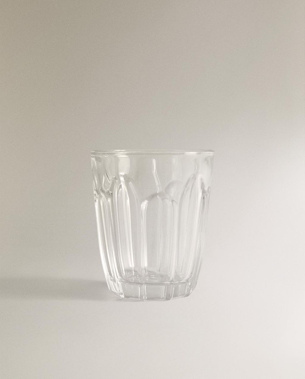 КАВОВА СКЛЯНКА З РЕЛЬЄФНИМ ВІЗЕРУНКОМ