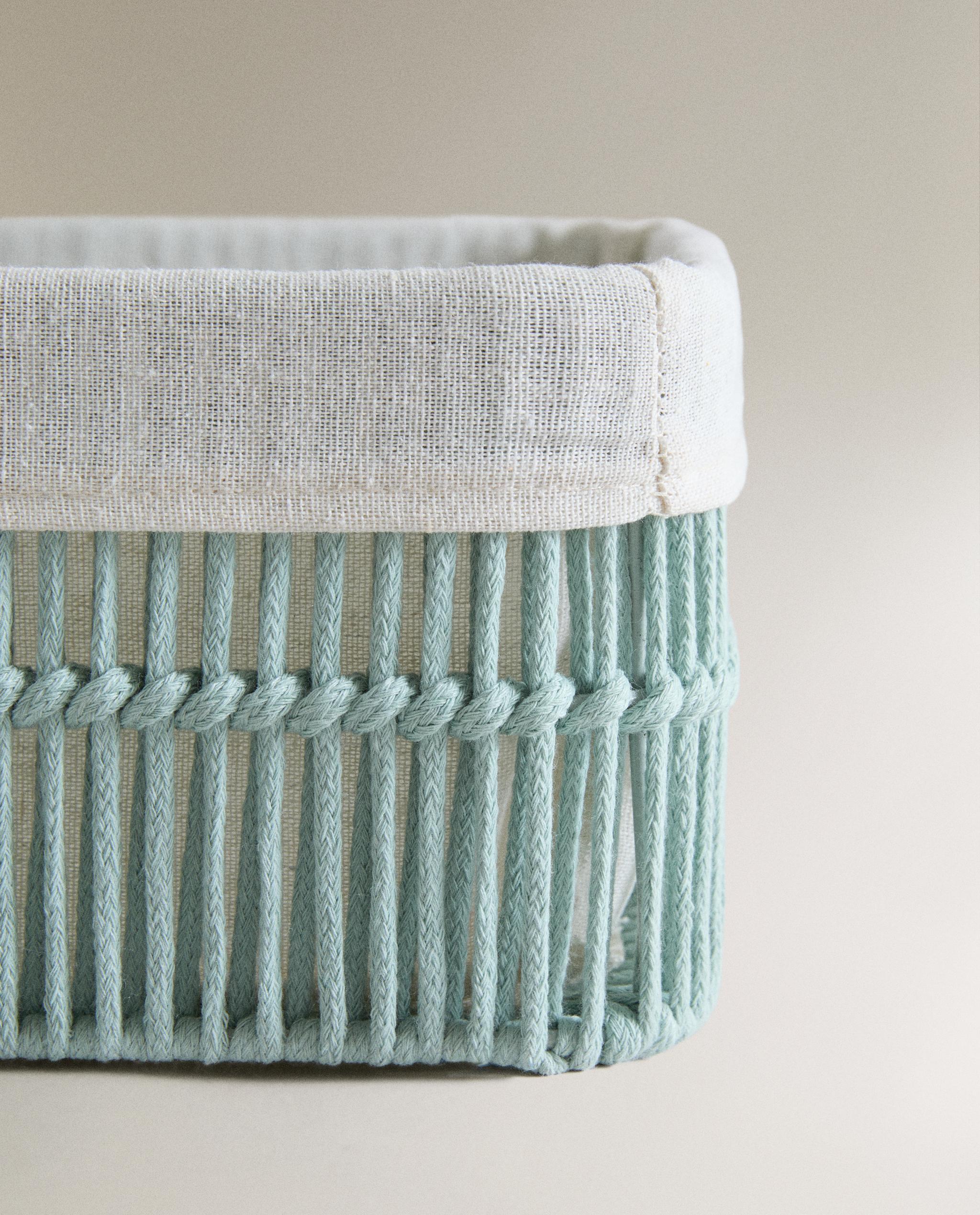 RECTANGULAR BASKET WITH COTTON LINING product thumbnail 3