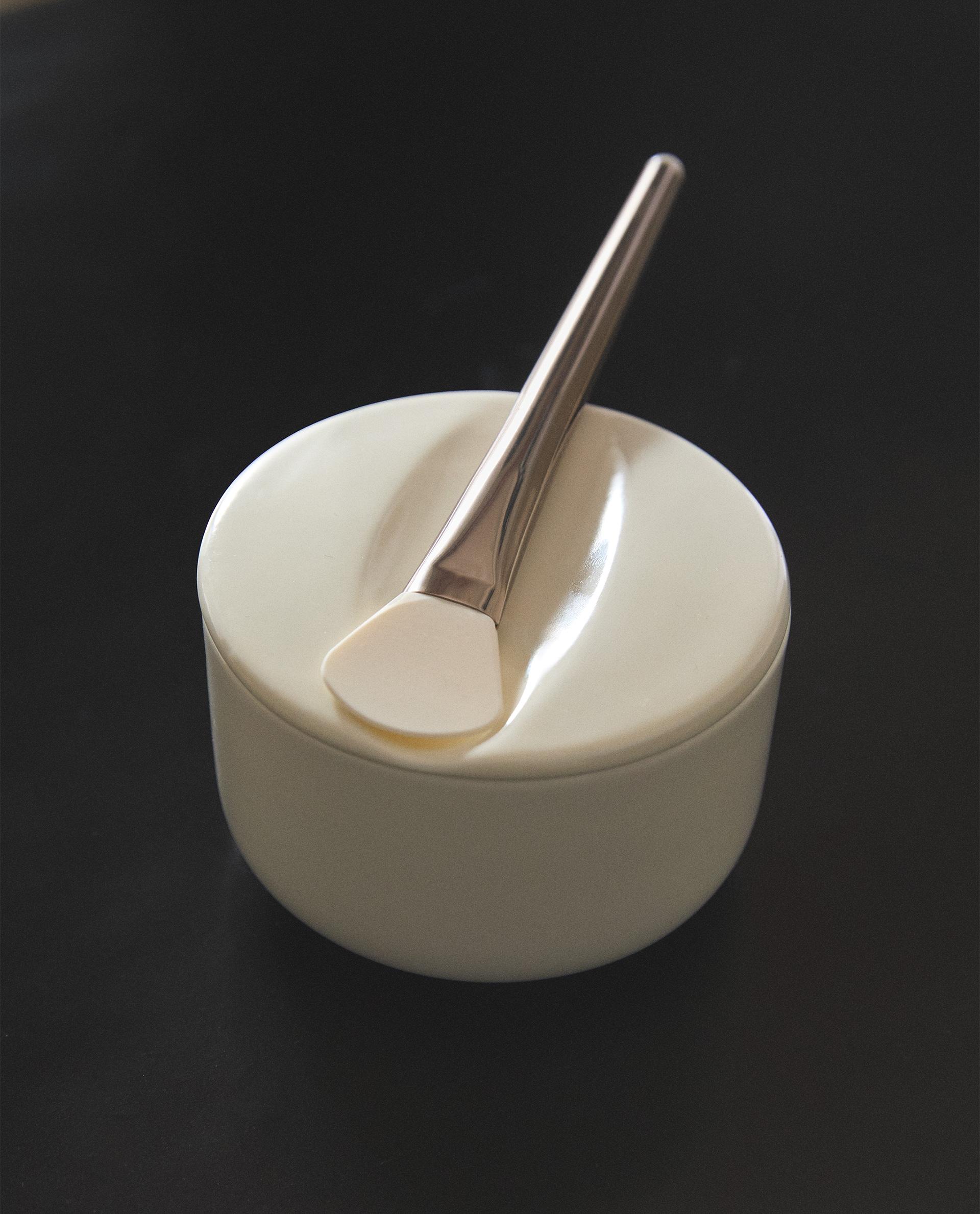 STONEWARE MASK JAR STONEWARE MASK JAR