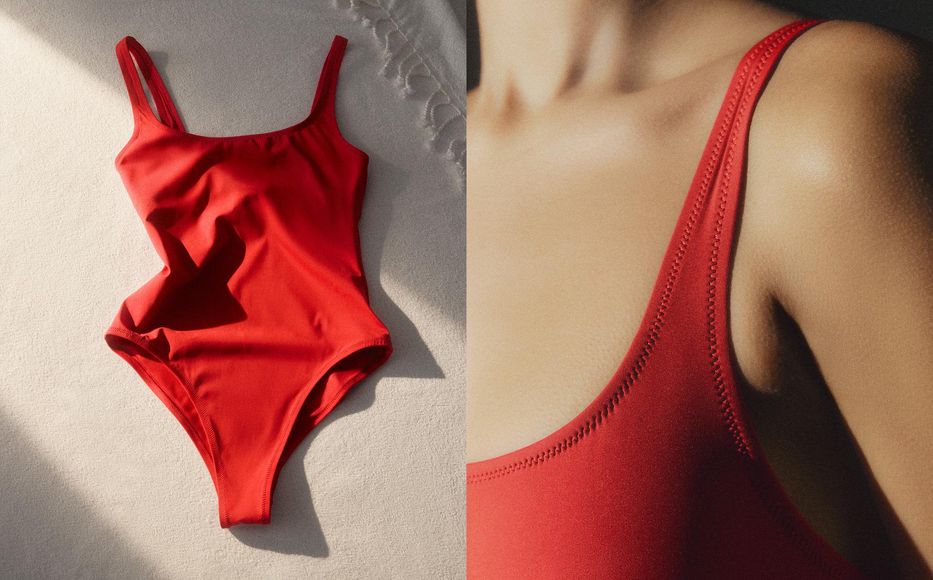 BADPAK MET BREDE BANDJES BADPAK MET BREDE BANDJES