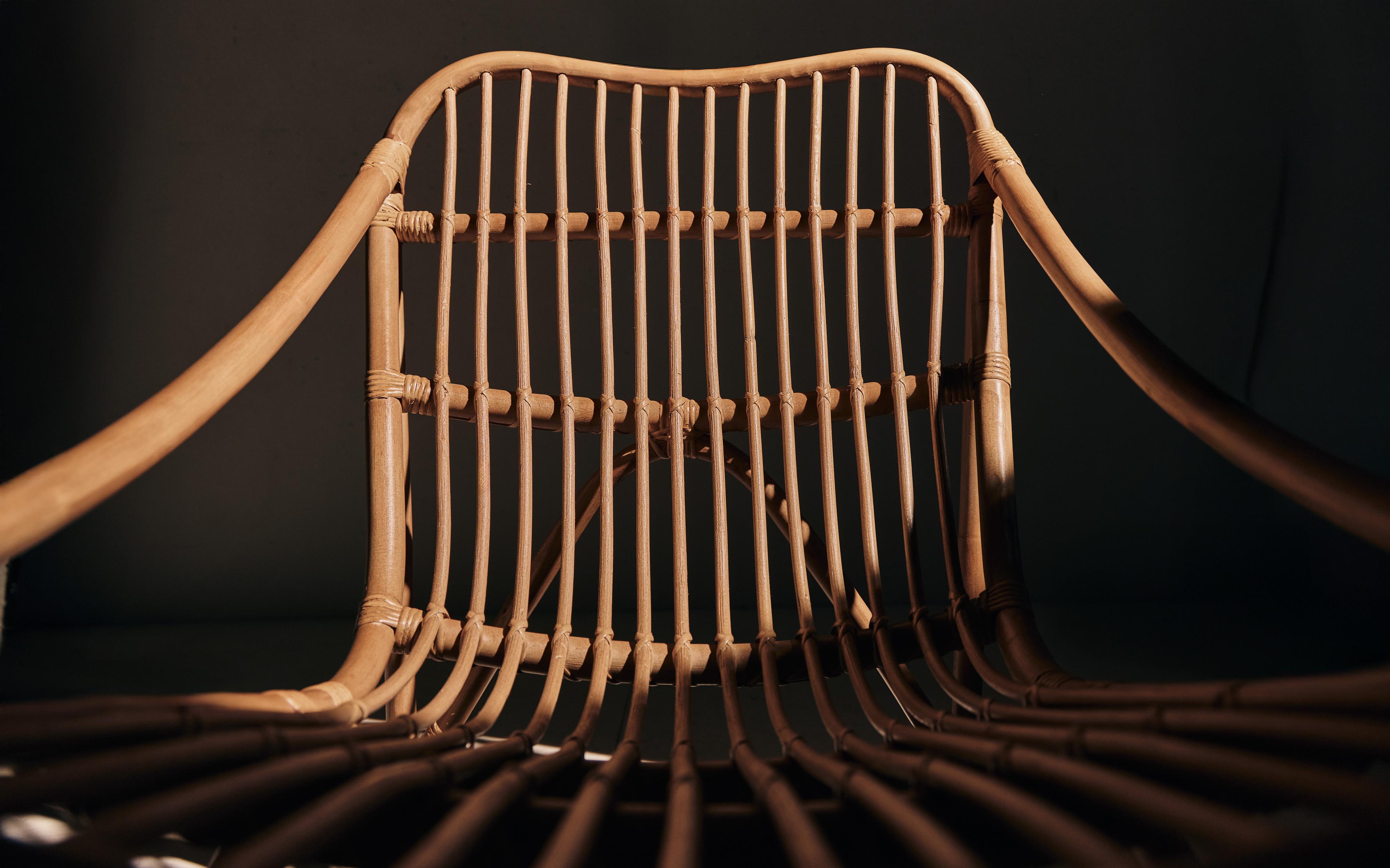 RATTAN ACCENT CHAIR AND CUSHION product thumbnail 10