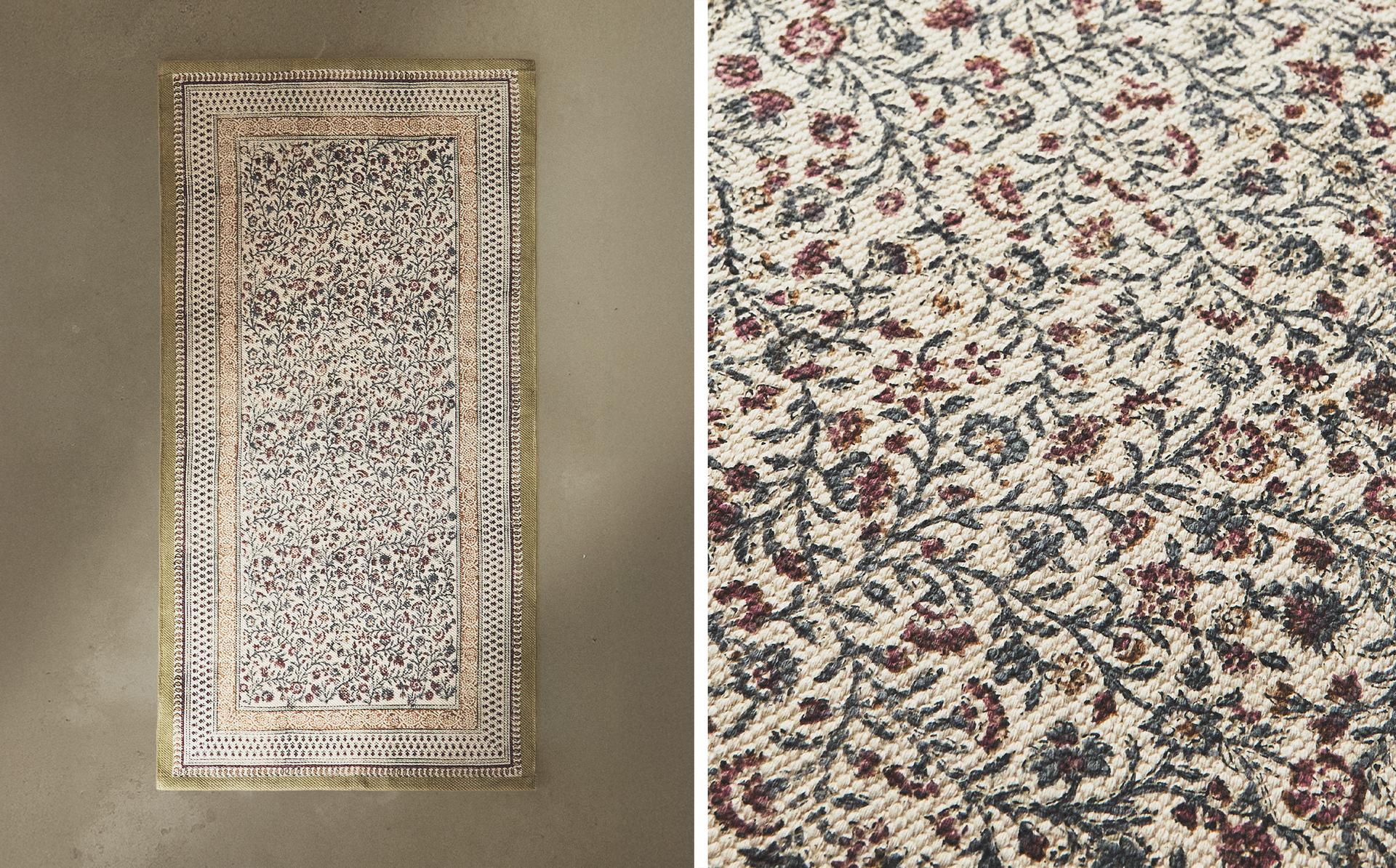 BLOCK PRINT CARPET RUNNER BLOCK PRINT CARPET RUNNER