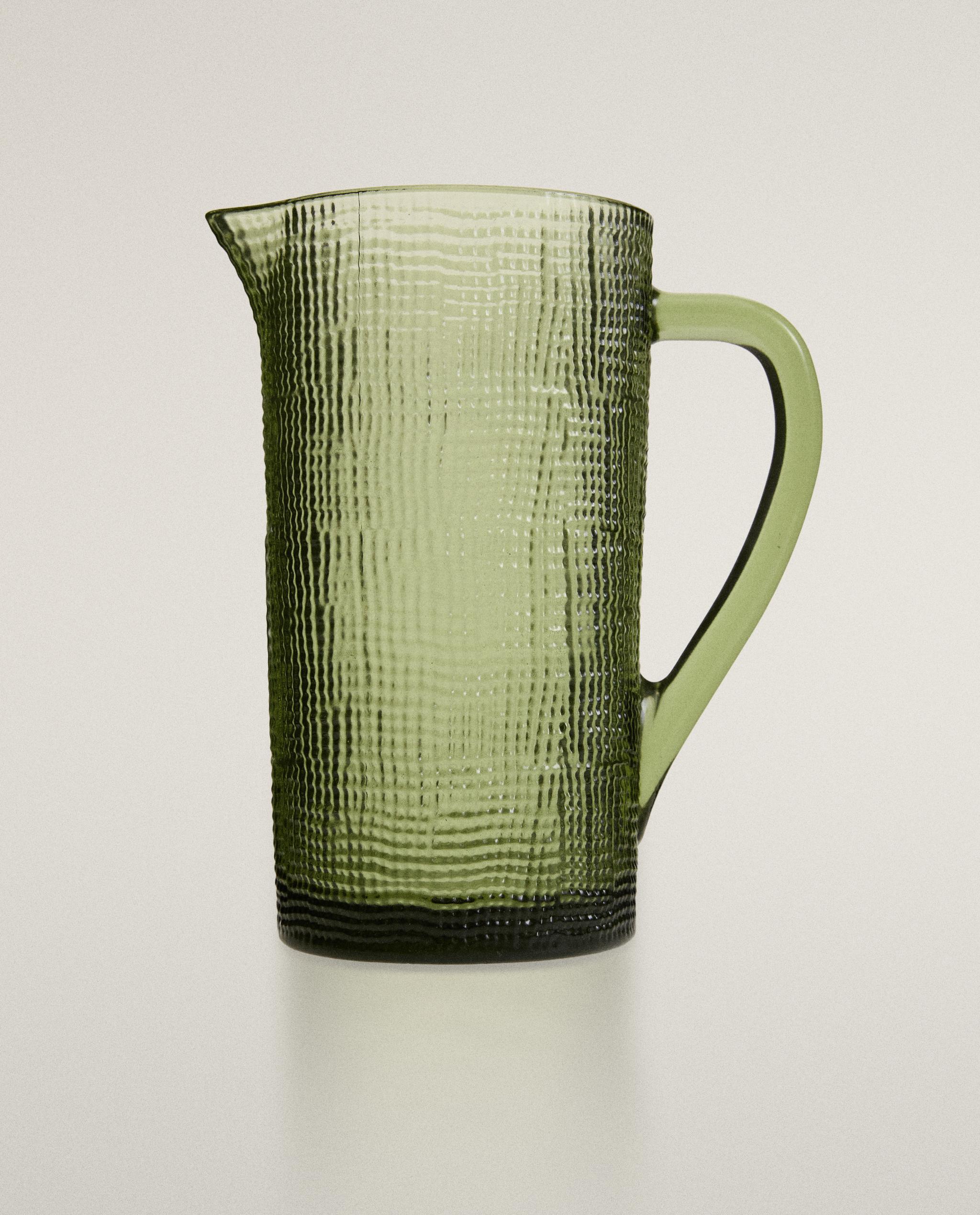 RAISED DESIGN GLASS JUG product thumbnail 2