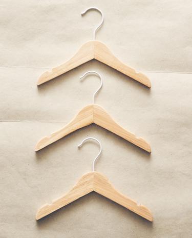 PACK OF WOODEN BABY HANGERS (PACK OF 3)