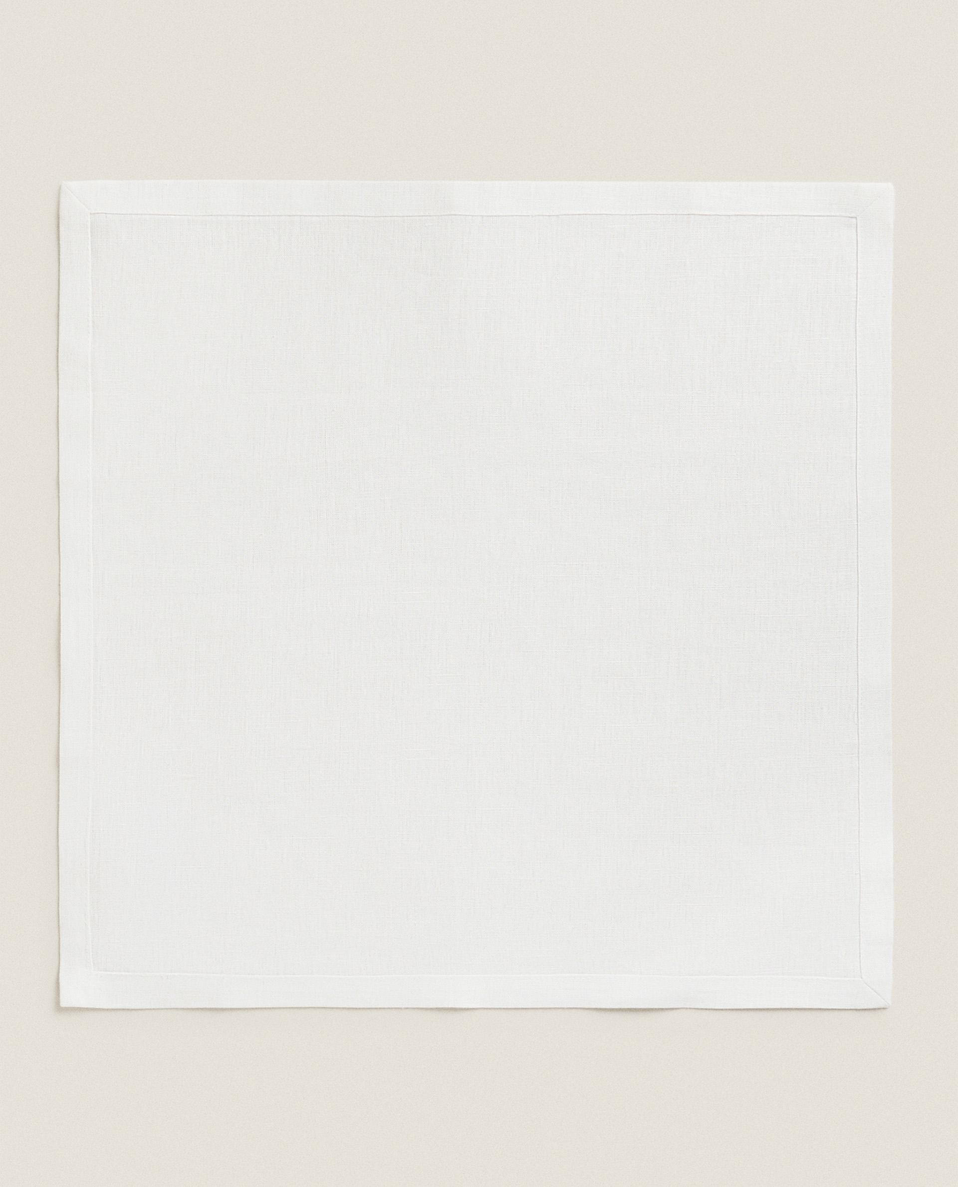 PACK OF PLAIN-COLOURED LINEN NAPKINS product thumbnail 2